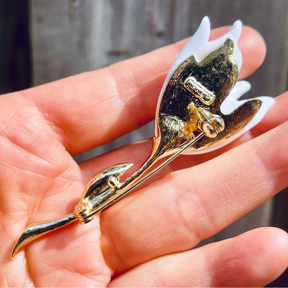 Tulip Brooch Tulip Pin Flower Pin Flower Brooch Flower Jewelry Pin Spring Brooch - Picture 4 of 4